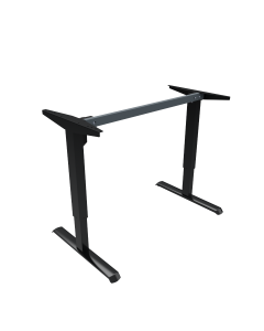 QDOS T3 Electric Sit Stand Desk Frame - Single Motor - 2 Stage Leg, Height 680-1180mm - 80kg Max Weight