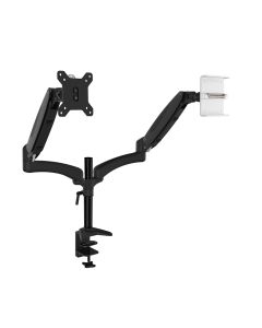 Ollo Wall Bracket - Dual Monitor Gas Spring Arm with Extensions - One with Vesa Mount - One with IMac Adaptor