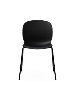 Noor Visitor Chair 4 Leg-Graphite-Black