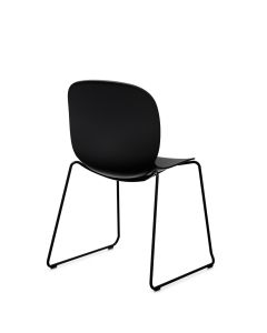 Noor Visitor Chair Sledgebase-Graphite-Black