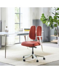 DuoRest New Gold Office Chair - White Frame