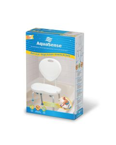 Adjustable Bath/Shower Seat With Back by AquaSense