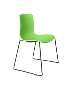 Acti Sled Visitor Chair-Sled - Black Powder Coated-Acti Green