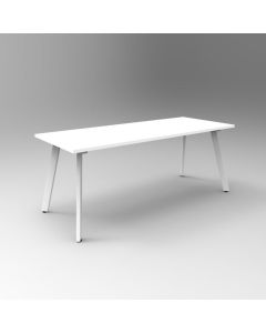 Table-Eternity Meeting Table-1500x750-White Frame-Natural White