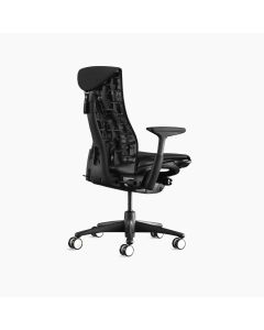 Herman Miller Logitech "G" EMBODY Gaming Office Chair-Black / White-Black