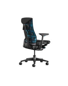 Herman Miller Logitech "G" EMBODY Gaming Office Chair-Cyan / Black-Black