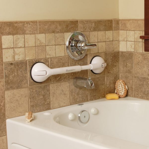 Telescoping Portable Suction Grab Bar by Bridge Medical