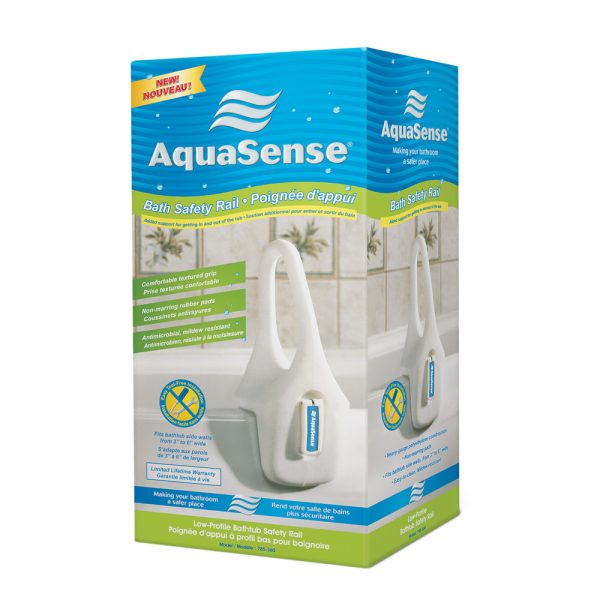 Deluxe Plastic Bathtub Safety Rail by AquaSense