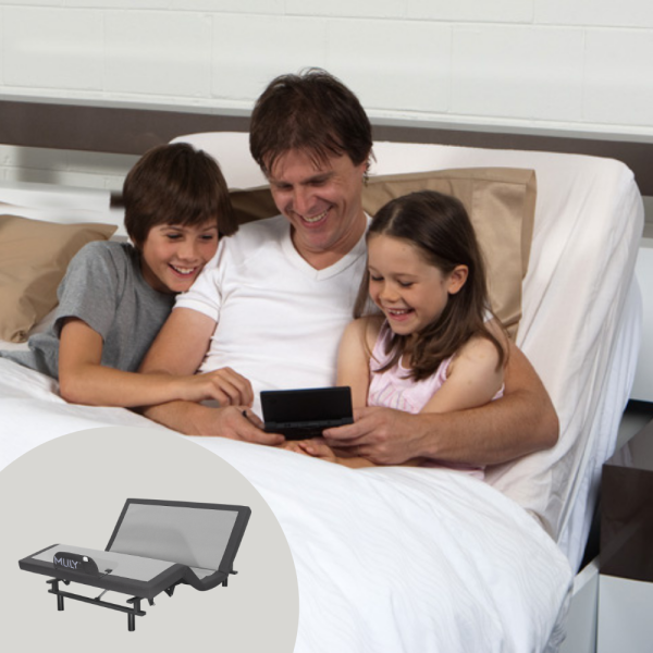 MLILY iActive 20 Adjustable Bed Base (No Skirt - 2 motor back and leg lift)