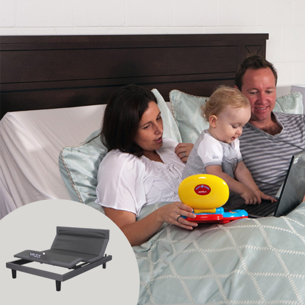 MLILY iActive 30M Electric Adjustable Bed (3 motor wall hugger with matching surround and massage)