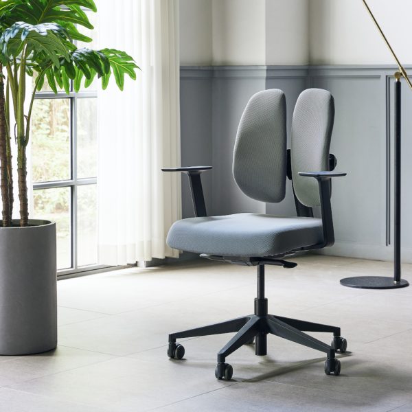 DuoRest New Gold Office Chair - Black Frame