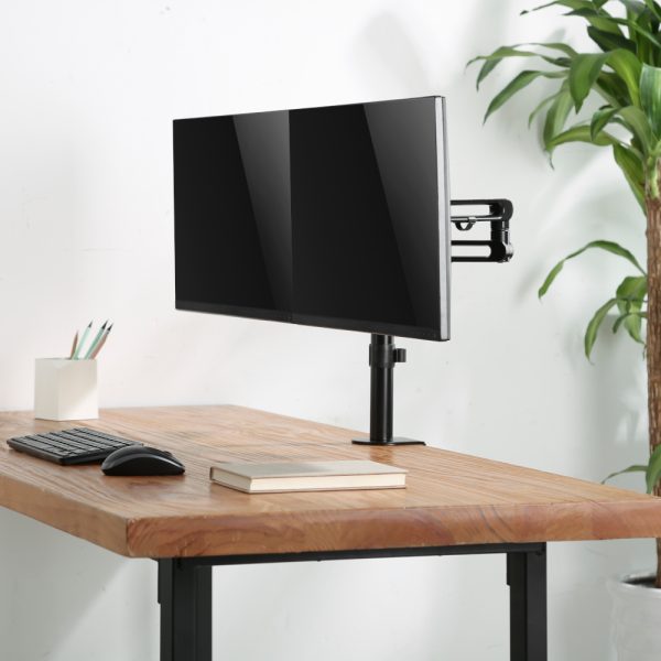 Ergo-V DUAL - Pole Mount Monitor Arms
