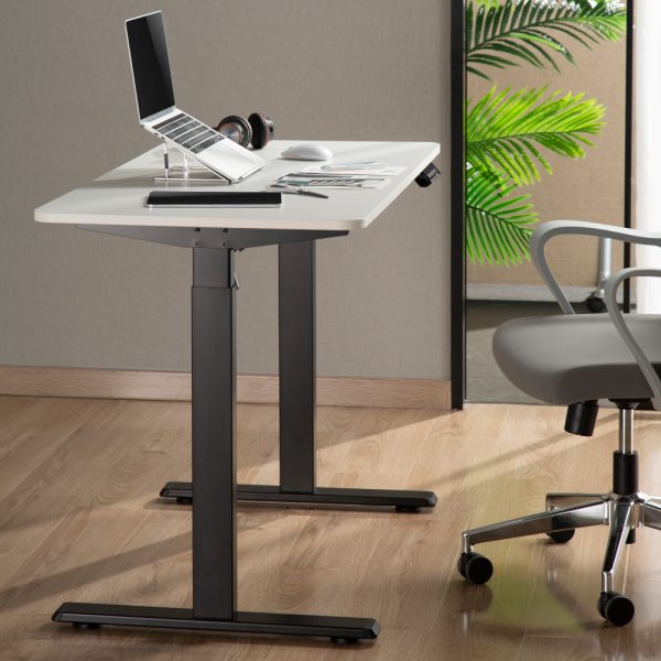 Ergo-V SINGLE Electric Desk Single Motor - 2 Stage, Leg Height 710-1190mm - 80kg Max Weight