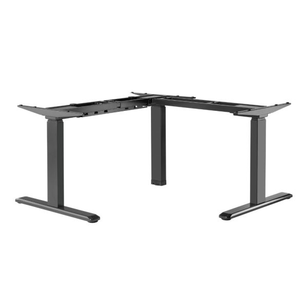 Ergo-V TRIO L Shape Electric Desk Frame Triple Motor - 3 Stage Leg, Height 620-1280mm - 150kg Max Weight