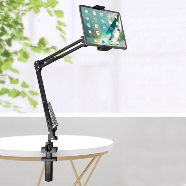 Foldable Long Arm Phone and Tablet Stand (4"-11")