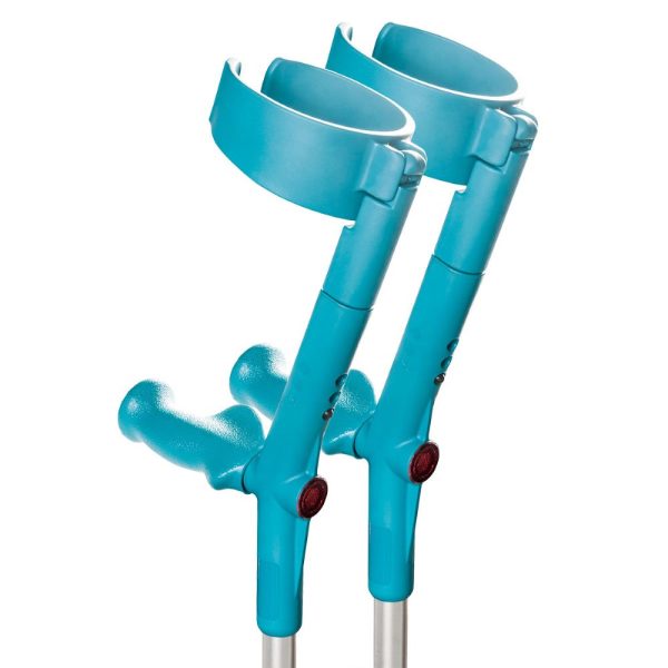 Rebotec Safe-In-Anatom-Soft Crutches With Safety Cuff & Hinge (Pair)
