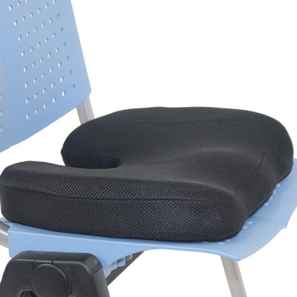Bad Backs Airflow Memory Foam Cushion with Coccyx Cut Out - Pressure Point Relieving Soft