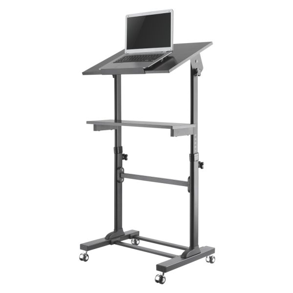 Ergo-V Mobile Sit Stand Workstation