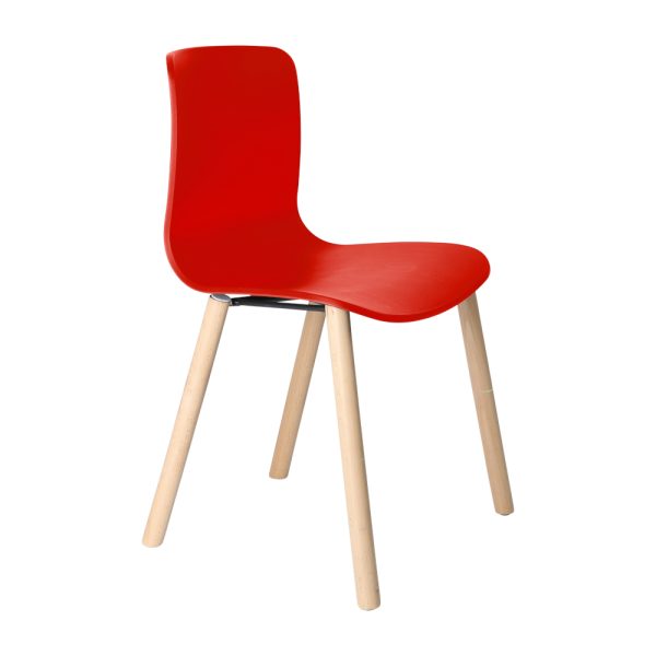 Acti 4 Leg Visitor Chair-4 Leg - Timber