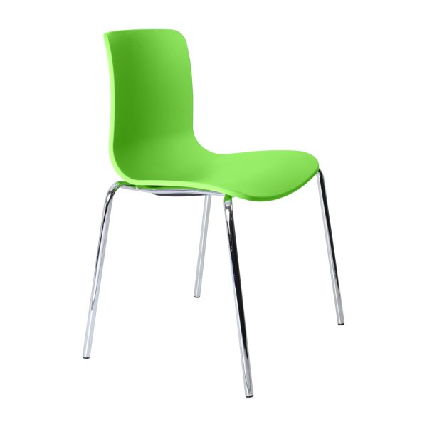 Acti 4 Leg Visitor Chair-4 Leg - Chrome