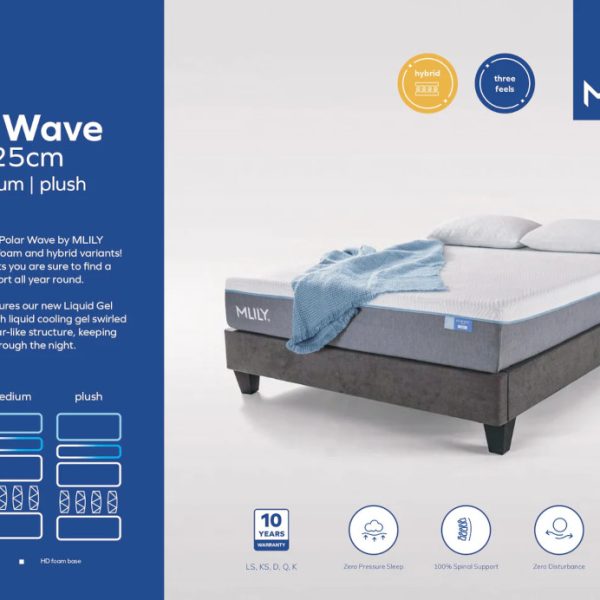 Mlily Polar Wave Hybrid Mattress 25cm