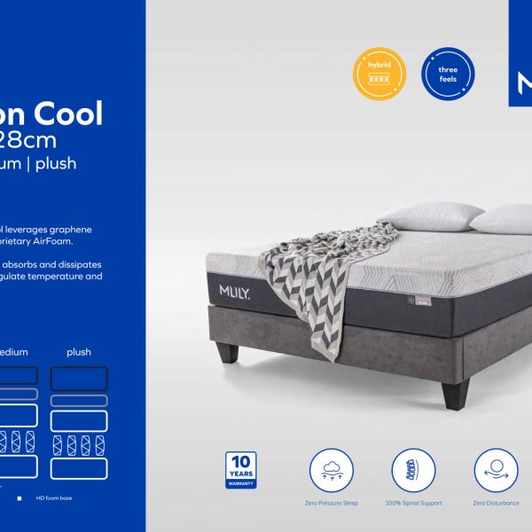 Mlily Carbon Cool Hybrid Mattress 28cm