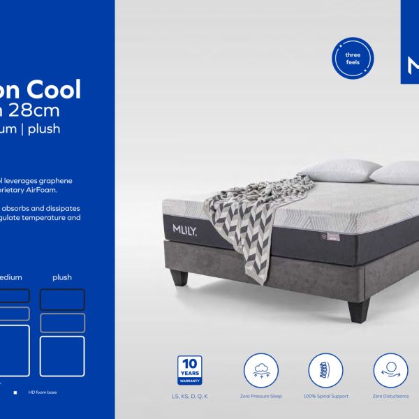 Mlily Carbon Cool Memory Foam Mattress 28cm
