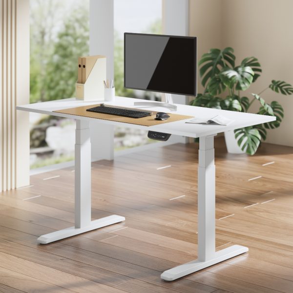 Ergo-V DUAL Electric Desk Dual Motor - 3 Stage, Leg Height 620-1280mm - 125kg Max Weight