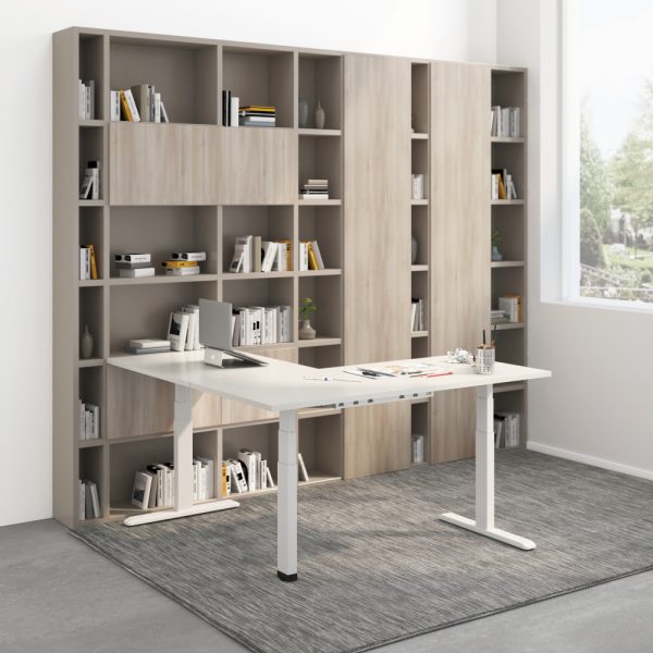 Ergo-V TRIO L Shape Electric Desk Triple Motor - 3 Stage, Leg Height 620-1280mm - 150kg Max Weight
