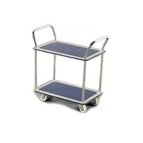2 Tier Pressed Metal Trolley