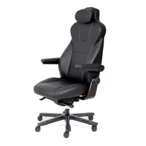 CS Secure 24/7 Controller Chair - Black PU - view 2