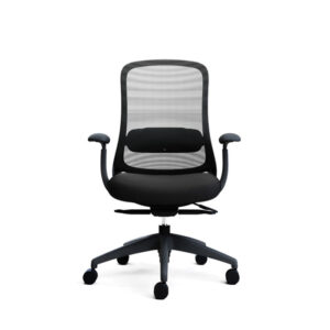 Savi Mesh Back - Black Frame Office Chair - allows you to fine‑tune lower‑back positioning